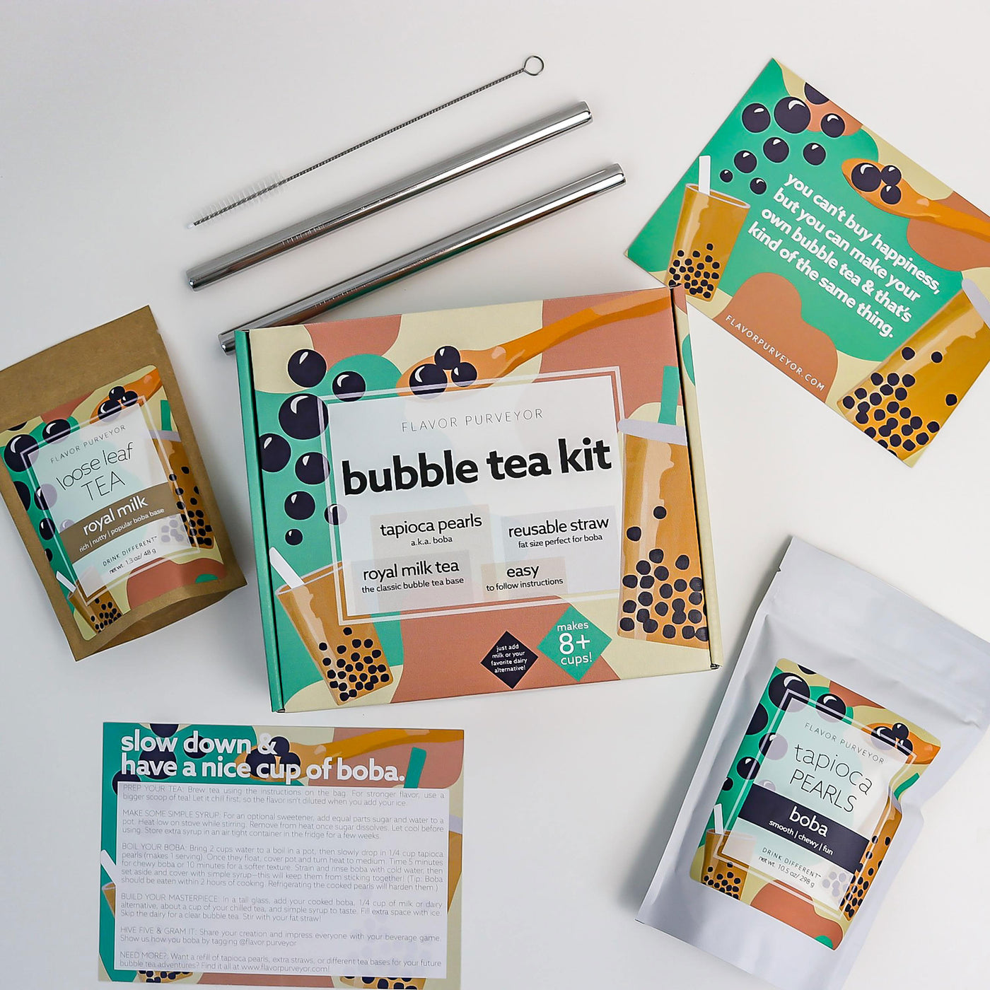 Brew up your own bubble tea with our DIY Bubble Tea Kit! Coming