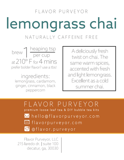 Lemongrass Chai Loose Leaf Tea