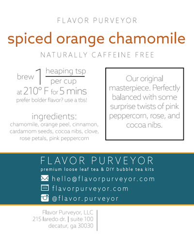 Spiced Orange Chamomile Loose Leaf Tea